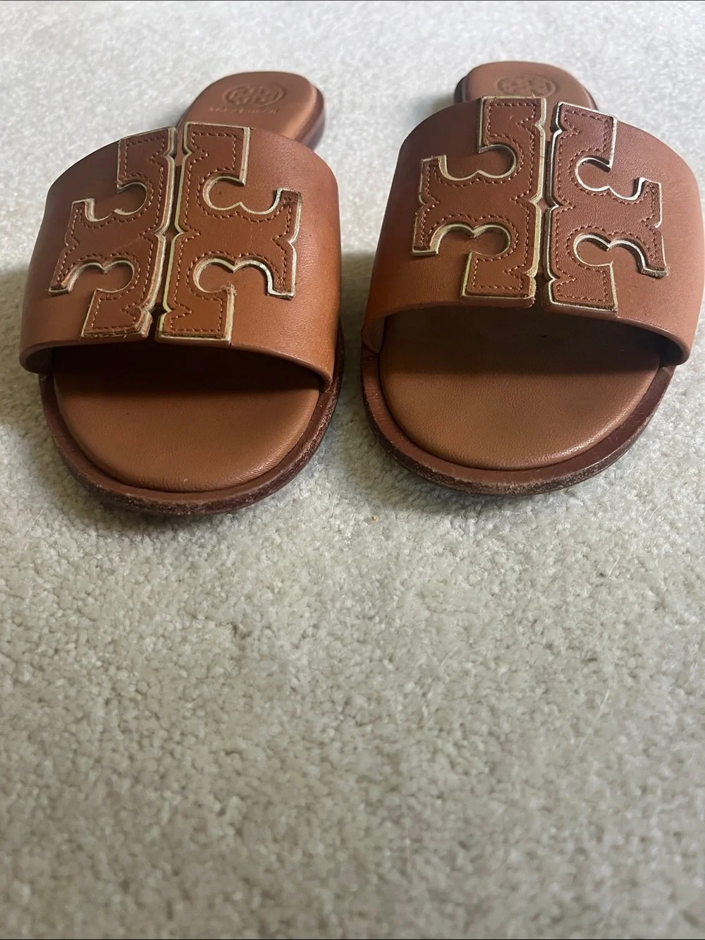 Tory Burch Ines Leather Slide Sandals